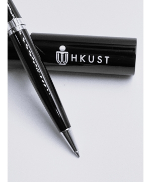 HKUST Metal Roller Pen in Aluminum Tube Box  (Black)
